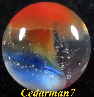 Cedarman7; Spectacular Latter Era 9/16  Wet Mint (-) Vitro Agate Cosmic Rainbow! • $4.99