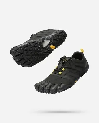 Vibram FiveFingers Womens V Trail 2.0 Black Yellow Trail Shoes • $135