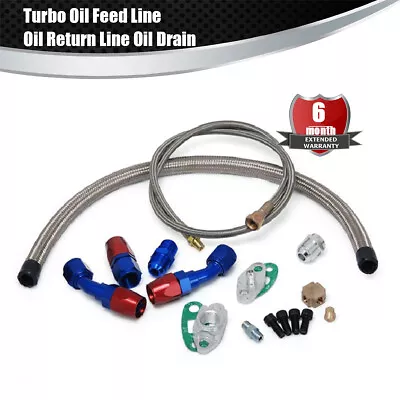 Oil Drain Line Kit Fit Turbo Chargers T3 T3T4 T4 T70 T66 T04E T61 T76 T04B • $83.48