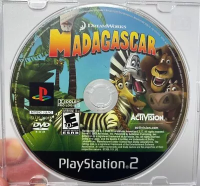 Madagascar PS2 PlayStation 2 Video Game Disc Only Clean Tested - WITH TRACKING! • $6.89