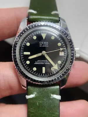 Vintage Mens Deba Skin Diver Watch Serviced 35mm  • $450