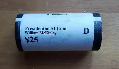 $65 • Buy 2013-D William McKinley Presidential $1 Dollar 25 Coin Uncirculated Mint Roll