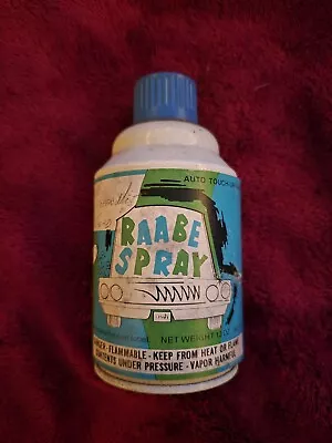 Vintage Raabe Spray Auto Touch-Up Paint 4788 Dk Green Met 67 Ford Paper Label • $25