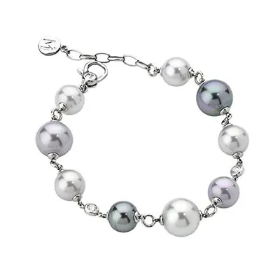 MAJORICA Bracelet Pearls Multicolour 9 MM 10mm And 12 MM Woman Silver • $118.43