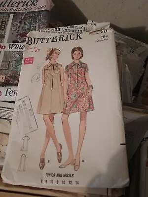 Vintage 1960s Butterick Easy Dress Sewing Pattern - 5149 - Bust 32 - Complete • $0.50