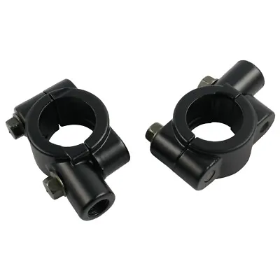 M10 10mm Custom Mirrors Clamp On Mount Adapter For 7/8  Handlebar Motorcycle ATV • $8.99