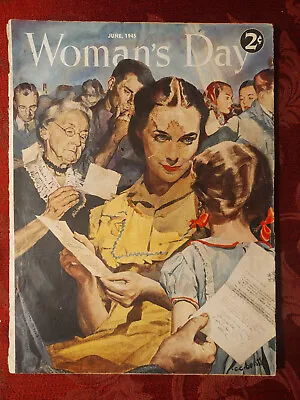 WOMAN's DAY May 1945 Jan Struther Marquis Childs Margaret Landon Howard Fast • £12.86