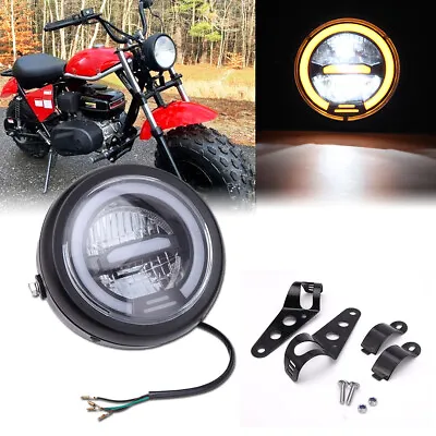 5.75  LED Headlight Hi/Lo DRL Amber Light Refit For Monster Dog Trail Mini Bike • $39.33