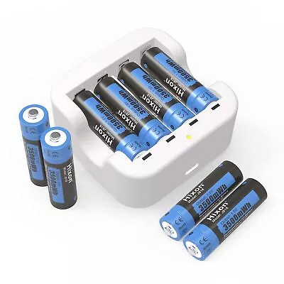 AA Rechargeable Battery&charger1.5v Lithium Aa Batteries 3A Max Output Double A • $25.64