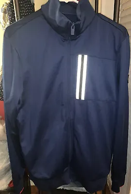 Bench Mens Track Jacket Royal Blue Logo With Pockets M. Reflective Pocket. NWOT • $24.99