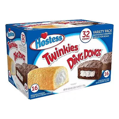 Hostess Twinkies And Ding Dongs Variety Pack (1.31 Oz. 32 Pk.) • $26.99