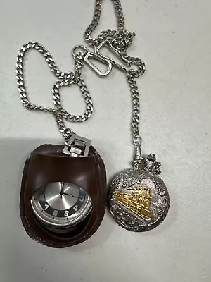 Pocket Watches Lot Of 2 Sold As Is For Parts-Moniex And Majestron • $7.05