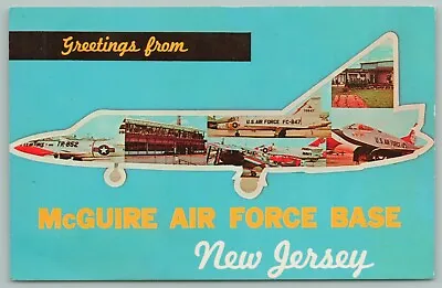 £6.95 • Buy Cookstown New Jersey~McGuire AFB Air Force Base~Cut-Away Plane~Fighters~1970s PC