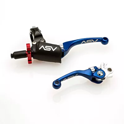 2010-2024 Honda CRF250R/RX ASV Inventions F4 Brake & Clutch Lever PRO PACK Blue • $225