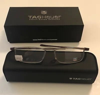TAG-Heuer Titanium View Glasses NEW Mod. TH 3306-004 54 17 • £187.23