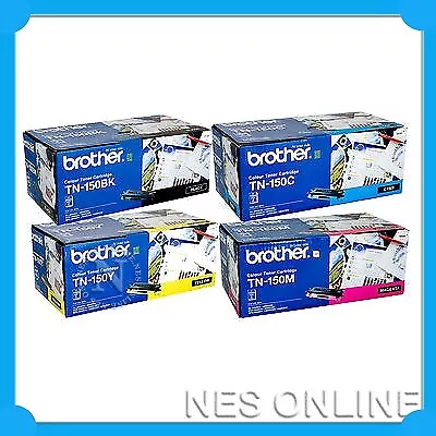 Brother TN-150 Toner Set HL4050CDNDCP-9040CNDCP9042CDNMFC9450CDNMFC9840CDW • $472.50