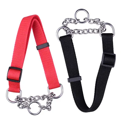 0.98  Width Dog Pet Half Check Choke Training Collar 16-29  Fit For Large Dog Ym • £9.96