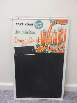 Vintage Advertising Green Spot Chalkboard Menu Sign  355-m • $349