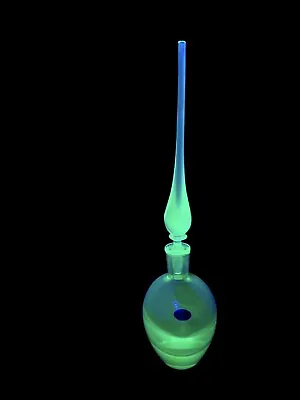 Uranium Glass Murano Sommerso Decanter 19.5” Tall 4lb 6 Oz Wow Wow Rare • $2969.10