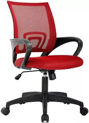 $63 • Buy Home Office Chair Ergonomic Desk Chair Mesh Mid Back Adjustable Computer Chair