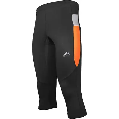 More Mile More-Tech Mens 3/4 Capri Running Tights - Black • £9.90