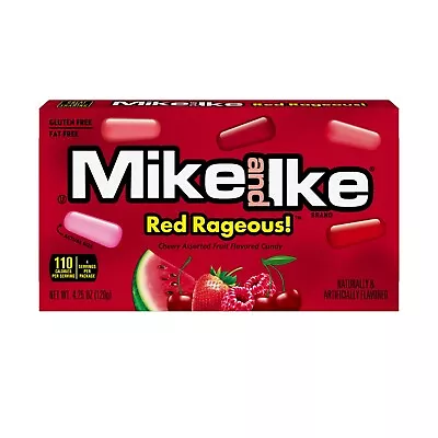 Mike And Ike Theater Box Red Rageous 4.25 Oz - 12 Ct • $29.99