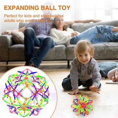 Kids Throwing Ball Stretching Shrinking Magic Toy Sphere Expanding Toy Ball M1H8 • £4.27
