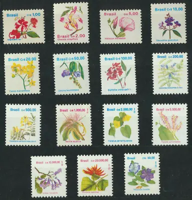 Brazil Native Flora -Flowers Scott # 2259 - 2273 Mint NH Complete Set Of 15 • $1.97
