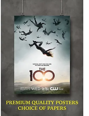 The 100 TV Show Large Poster Art Print Gift A0 A1 A2 A3 A4 Maxi • £20.09