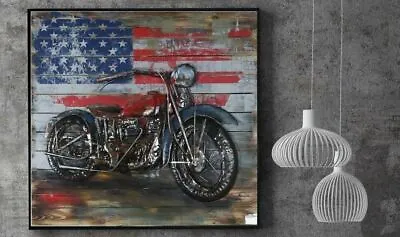 Harley-Davidson& Reg; Evolution Motorcycle Metal Wall Art | 3-D Graphic Figurine • $199.50