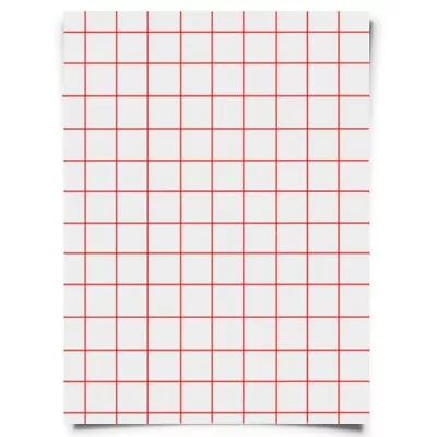 Red Grid Inkjet Heat Transfer Paper  Iron On For Light T Shirts 50 Sheets 8.5x11 • $31