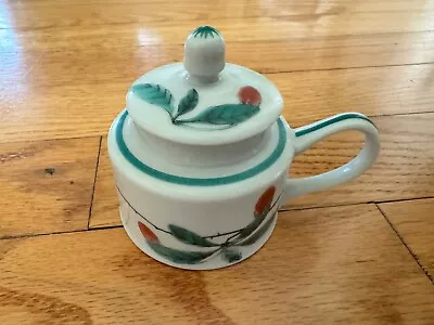 Mottahedah Famille Verte Mustard Pot • $50