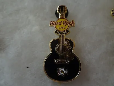 Hard Rock Cafe Pin Tokyo Elvis Series #2 Black Gibson Guitar 2006 • $22