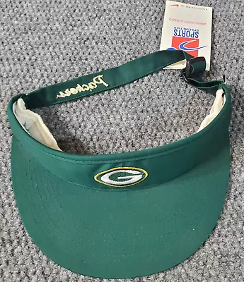 Vtg Green Bay Packers Sports Specialties Visor Hat Logo NOS NWT Green Yellow • $39.97