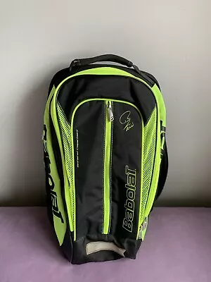 Babolat Pure Aero Rafael Nadal Backpack Rucksack Tennis Racquet Bag Black Neon • £59.99
