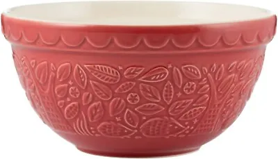 Mason Cash In The Forest S30 Red Mixing Bowl 2002.151 - Home Kitchen Baking • £17.95
