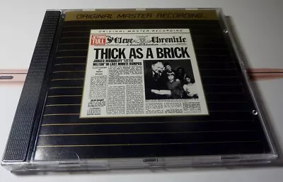 Jethro Tull Thick As A Brick Mobile Fidelity Ultradisc II Audiophile Gold CD JPN • $74.99