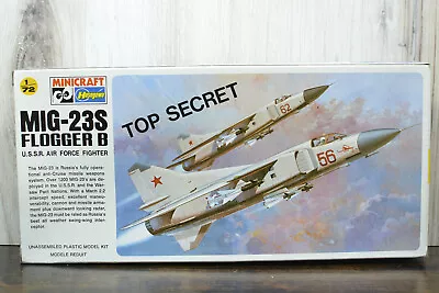 Hasegawa MIG-23S Mig23 Flogger B USSR Fighter 1/72 Model Kit - COMPLETE E2 • $9.95