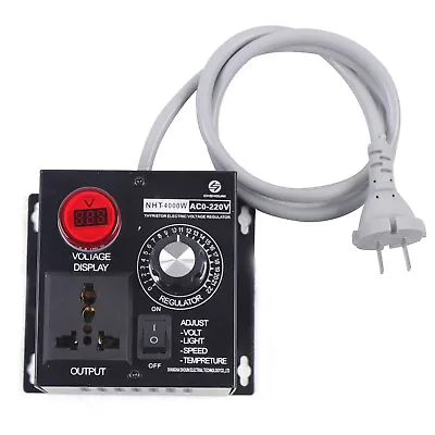 AC 110V 4000W SCR Motor Speed Controller Volt Regulator Dimmer Variable Voltage • $19