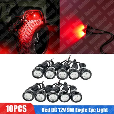 10X Red DC 12V 9W Eagle Eye LED Daytime Running DRL Backup Light Car Auto Lamp • $12.59