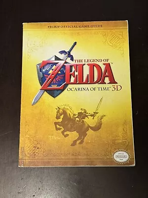 The Legend Of Zelda Strategy Guide Ocarina Of Time 3D Prima Official With Poster • $44.99