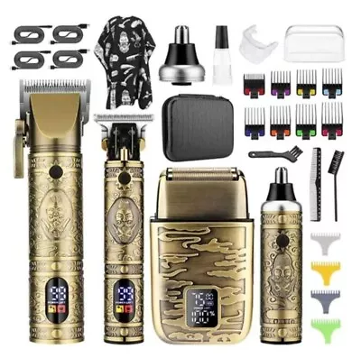 Professional Hair Clippers & Razors Electric Shaver Haircut Grooming Kit • $120