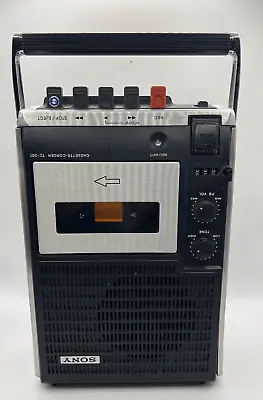 Vintage Sony TC-207 Cassette-Corder Portable Tape Recorder/Player • £26