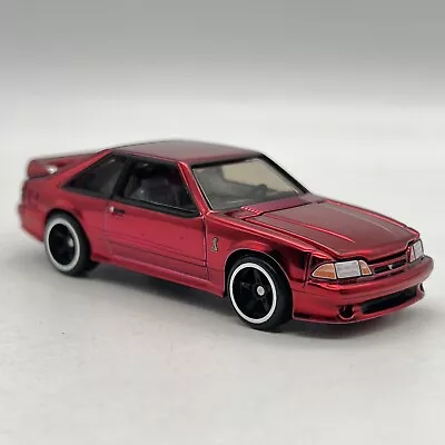 Hot Wheels RLC 1993 Ford Mustang Cobra R Spectraflame Red Loose 2022 Real Riders • $28