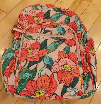 Vera Bradley Campus Backpack Bag Back Pack Vintage Floral Women's Girls $109 • $69.99