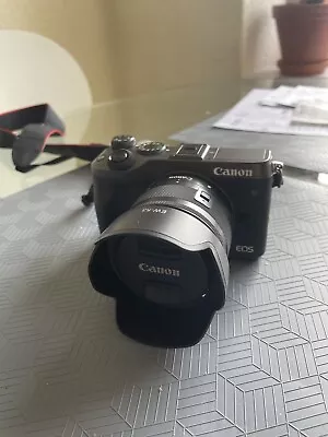 Canon EOS M6 15-45mm Mirrorless Digital Camera With Lens -Black With Accessories • £450