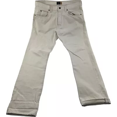 J.Crew Cream 770 Ct Selvedge 5 Pocket Cotton Jeans Mens Size 34X33 • $47.99