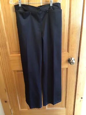 Amish Mennonite Hand Made Black 5-Button Broadfall Pants W31 EUC Plain Clothing • $14.99