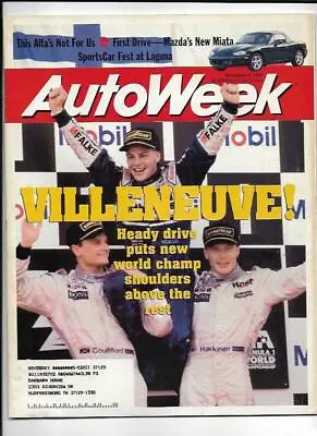 Autoweek Magazine November 3 1997- Mazda Miata Jacques Villeneuve • $4