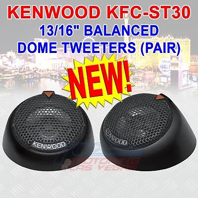 Kenwood Kfc-st30 120-watt 13/16-inch Component Car Blanced Dome Tweeters (pair) • $18.88